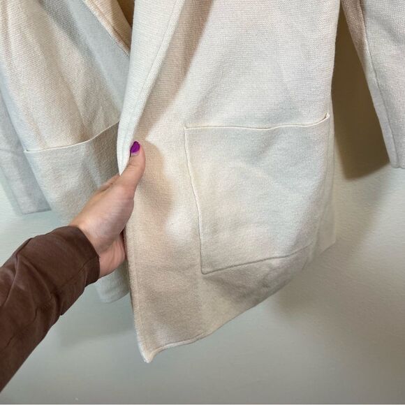 J. Crew Open Front Sophie Sweater Blazer XS Off-White - Picture 8 of 13